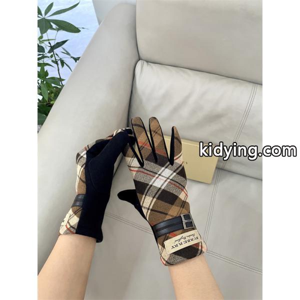 実用 温か素材 ネイビー チェック BURBERRY バーバリー コピー グローブ フィット 安定-8