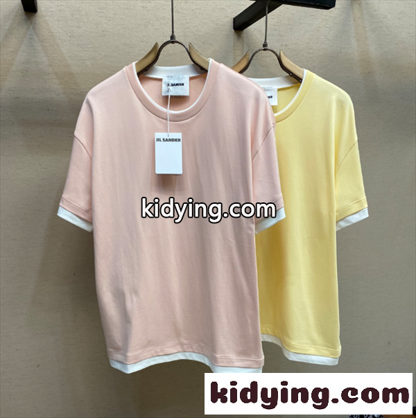 2026FW☆☆ジルサンダーｔシャツ スーパーコピー JIL SANDER新作人気ランキングイエローピンク-0