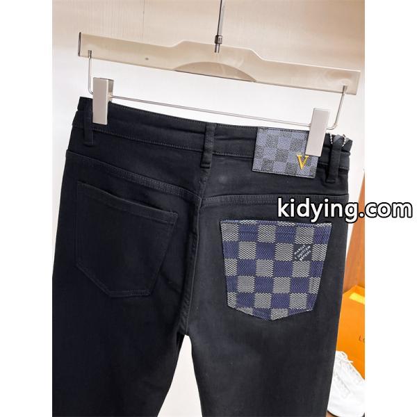 2025秋冬限定 チェックポケットデザイン Louis Vuitton ルイヴィトン スーパーコピー デニムパンツ-2