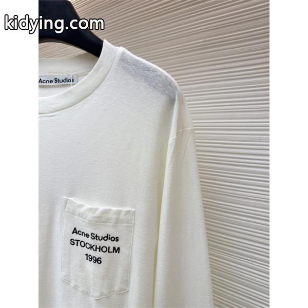 長袖Tシャツ ブラック ポケット付き ベーシック 入手困難 ACNE STUDIO アクネ ストゥディオズ コピー-5