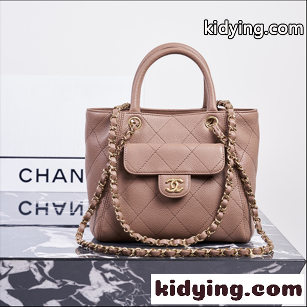 ベージュピンク ハンドバッグ CHANEL マトラッセ調 シャネル コピー ココマーク金具 チェーンショルダー 2WAYバッグ-0