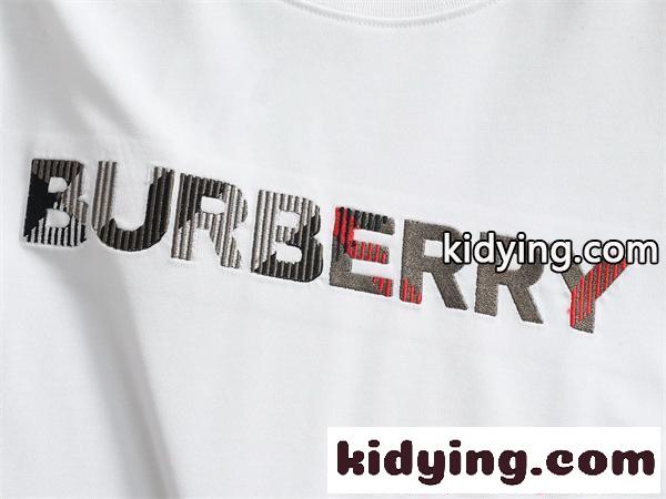 人気拡大 ブラック BURBERRY バーバリー コピー プリント モダン カジュアル メンズ 半袖Tシャツ-5