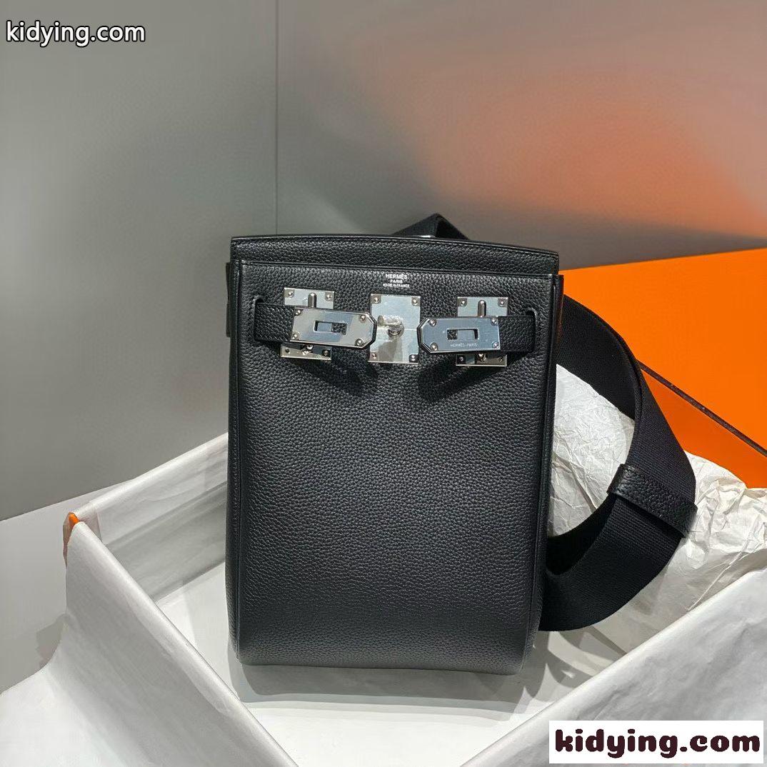 バッグ メンズ エルメス スーパーコピー ミニショルダー シンプル無地 高級感 モード系 Hermès-2