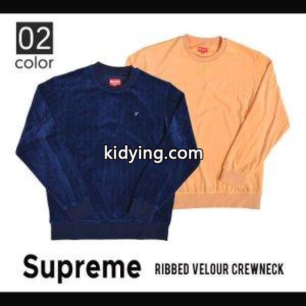 Supreme シュプリーム RIBBED VELOUR CREWNECK クルーネック トレーナー スウェット メンズ ストリート スケート SUPREME :sp-1233:buddy-stl - 通販ショッピング-0