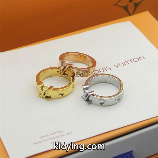 モノグラムフラワー シルバー調 ルイヴィトン LOUIS VUITTON コピー ユニセックス指輪 シンプル典雅-3