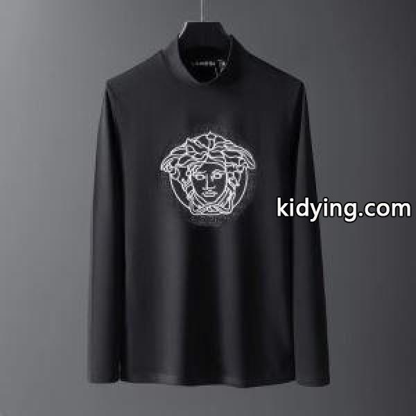 2色可選長袖/Tシャツ 冬のおしゃれをレベルアップ VERSACE この秋におしゃれでかわいい着こなし ヴェルサーチ_ヴェルサーチ VERSACE_ブランド コピー 激安(日本最大級)-0
