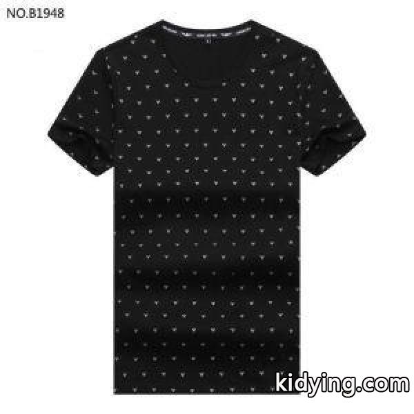 アルマーニ t シャツ 激安ARMANI数量限定新品ゆったりシルエットモデルＴシャツ黒白カーキシンプルファッション-0