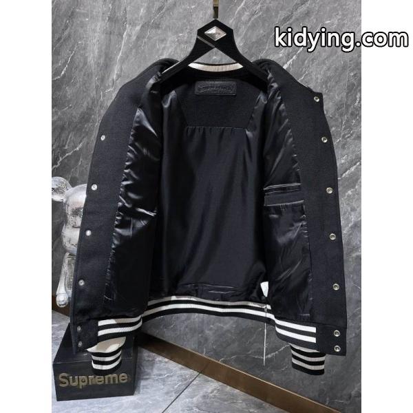 お洒落人気☆☆Chrome Hearts Cross Patch Varsity Jacketクロムハーツジャケットコピー2025-2026秋冬上品-1