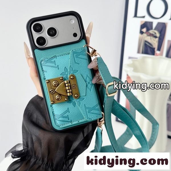 2026新作 Louis Vuitton 激安 ルイヴィトン iPhone17 ケース カード収納 ショルダーストラップ付き ロックデザイン スマホケース 人気アイテム-7