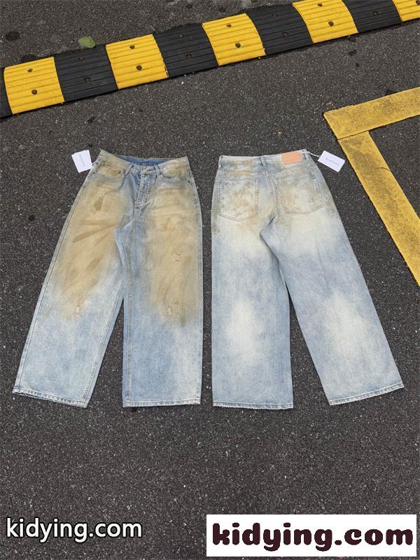 デニムパンツ ACNE STUDIOS アクネ ストゥディオズ スーパーコピー ヴィンテージウォッシュ ダメージ加工 ストリート仕様-4