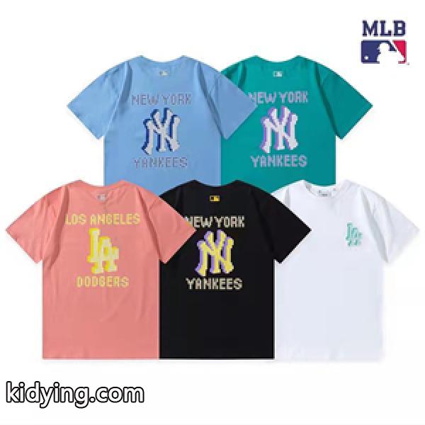 MLB Korea エムエルビーコリア 激安半袖tシャツ 多色展開 ベーシックデザイン シンプルで着心地よい 男女兼用-0