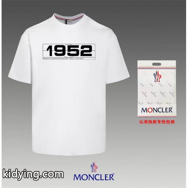 モンクレール MONCLER Ｔシャツ 半袖 ロゴワッペン プレーン 無地 クルーネック- 通販ショッピング-0