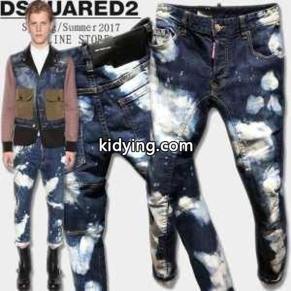 ディースクエアード DSQUARED2 2017春夏 大特価 ダメージデニム ビンテージ加工_ディースクエアード DSQUARED2_ブランド コピー 激安(日本最大級)-0