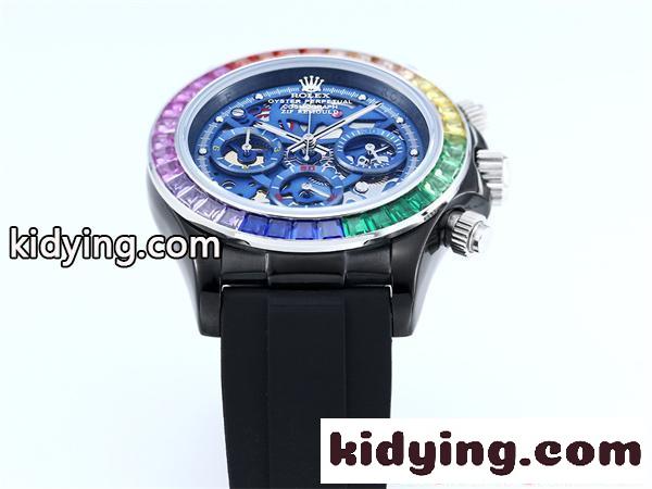新品 ROLEX 腕時計 デイトナ スケルトン 43mm 316Lステンレス 日本製クォーツ ラバー バックル 強力夜光 ロレックス コピー-7