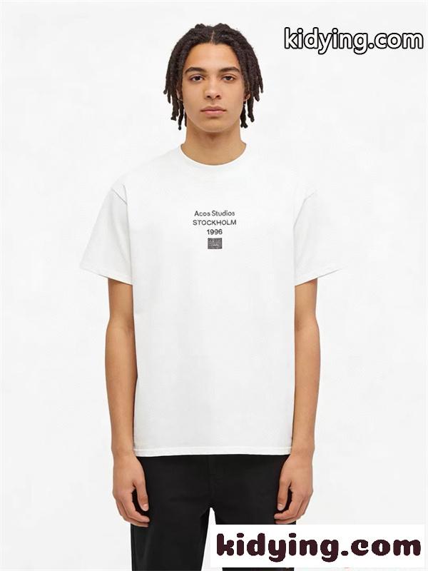 アクネストゥディオズ コピー プリントTシャツ Acne モノトーン 半袖 シンプル ユニセックス-6