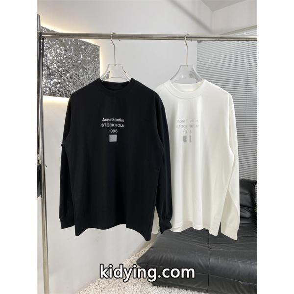 希少デザイン 安心 ブラック ロングTシャツ ベーシック ACNE STUDIOS アクネ ストゥディオズ コピー-5
