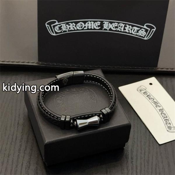 新登場 人気 CHROME HEARTS クロムハーツ コピー シルバーモチー フブレスレット 定番-4