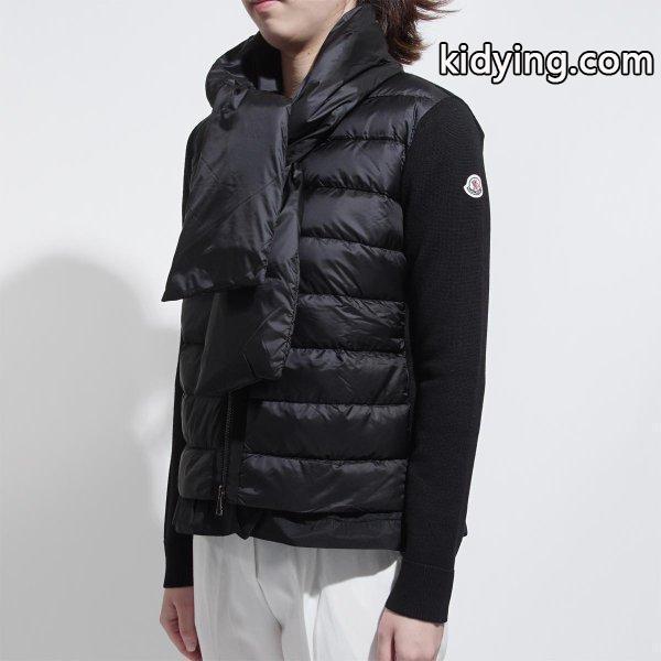 モンクレール MONCLER ダウン入りジップジャケット ブラック レディース 防寒 アウトドア ニット アウター 9487600-979bh-999 :9487600-979bh:モダンブルーYahoo!店 - 通販ショッピング-0