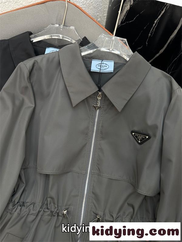 ワンピースコート PRADA プラダ コピー レディース ジップアップ エレガントカジュアル-7