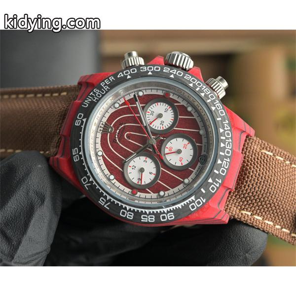 レッドカーボンカスタム ダイナマイト風 ROLEX ロレックス コピー時計 40×11.3mm 自動巻メカニカル-4