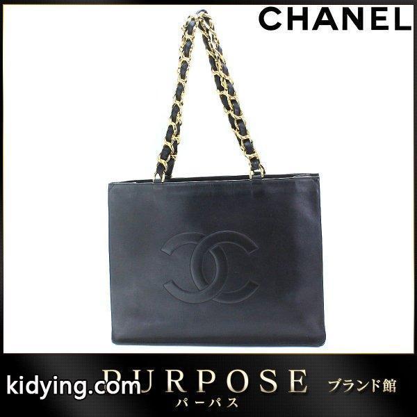 チェーン ショルダー トート バッグ ココマーク レザー ブラック :90056952:PURPOSEパーパス・ヤフー店 - 通販ショッピング-0