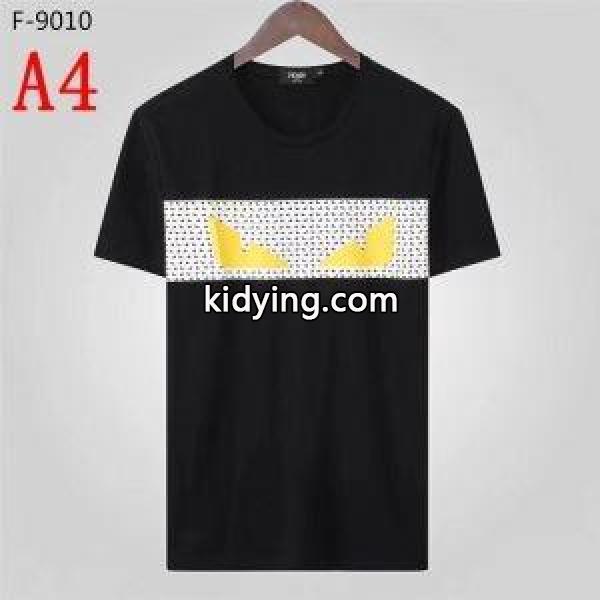 フェンディ FENDI きれいめな印象で着こなし 半袖Tシャツ 2019ss先どりトレンド_フェンディ FENDI_ブランド コピー 激安(日本最大級)-3