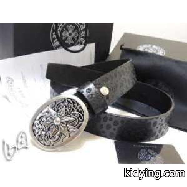 新作入荷格安のクロム ハーツ ベルト コピー クラシックオーバル スモール 1インチ Chrome Hearts 黒 本革 男性 ベルト_CHROME HEARTS クロムハーツ_ブランド コピー 激安(日本最大級)-0
