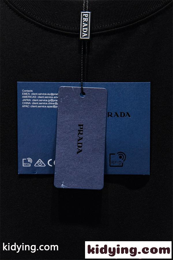 半袖Tシャツ 新作 メンズ レディース ゆったり 今季トレンド PRADA プラダ スーパーコピー-7