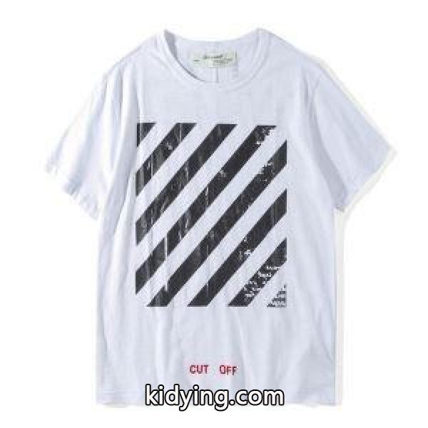爆買い新作登場Off-Whiteオフホワイトコピー人気 Tシャツ クルーネック半袖Tシャツ tシャツ通販品 ブラック ホワイト 赤色-1
