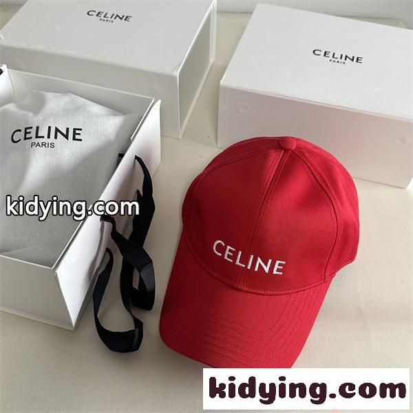 CELINE コピー セリーヌ 今季大注目 キャップ  刺繍ロゴ サイズ調整 ファッション小物-3