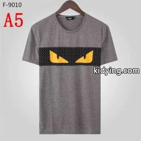 フェンディ FENDI きれいめな印象で着こなし 半袖Tシャツ 2019ss先どりトレンド_フェンディ FENDI_ブランド コピー 激安(日本最大級)-4