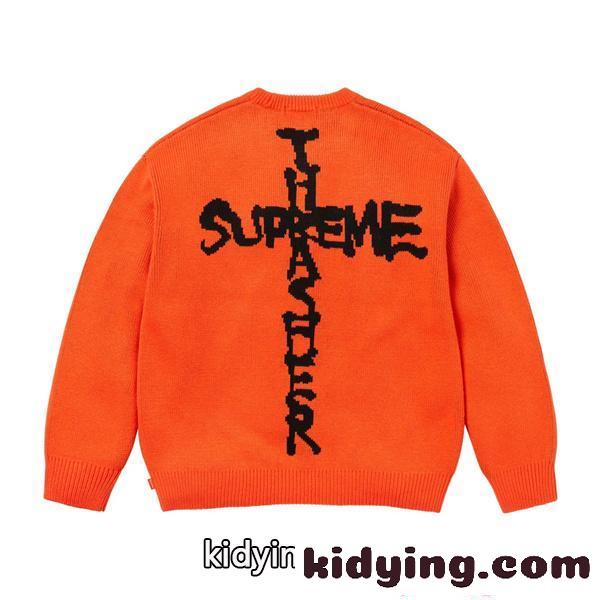 ニット セーター 春 SUPREME シュプリーム コピー ストリート カジュアル 防寒 人気-5