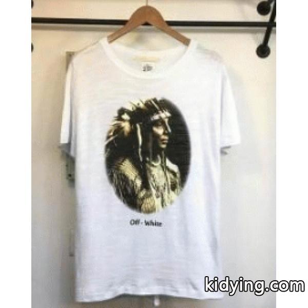 快適　カジュアル　Off-White　オフホワイト　メンズ　半袖 Tシャツ　インナー　2色可選-1