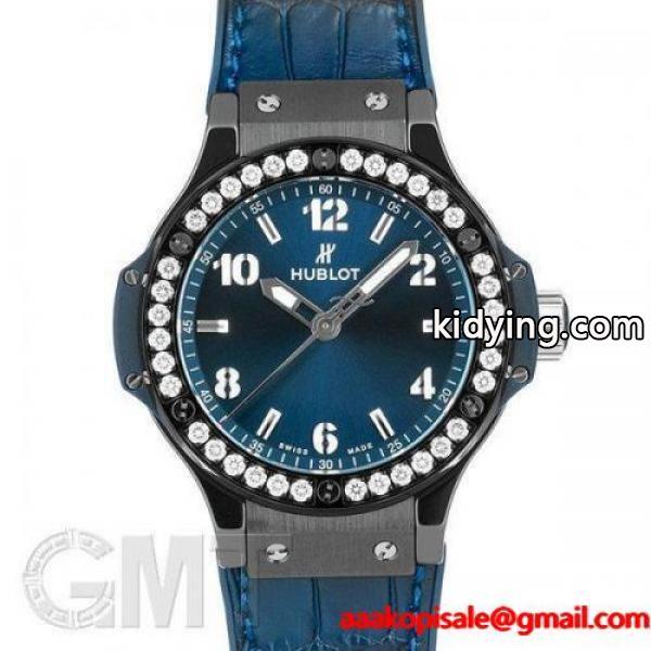 【2018年新作】ウブロ ビッグ・バン セラミック ブルー ダイヤモンド 361CM7170LR1204 HUBLOT 【新品】【ユニセックス】 【腕時計】 高級感のある文字盤-0