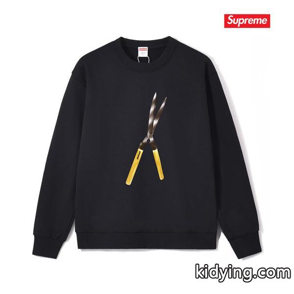 大人ストリート ブラック 即完売 おしゃれ SUPREME シュプリーム コピー スウェット-0