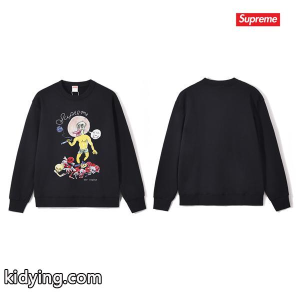 秋冬 防寒 ブラック 希少 プリント SUPREME シュプリーム スーパーコピー スウェット-1