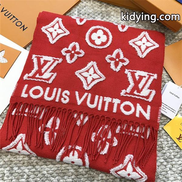 LOUIS VUITTON（ルイ・ヴィトン）3Dモノグラム マフラー 34×200cm ウール×カシミヤ×シルク ユニセックス 2025秋冬新作-0