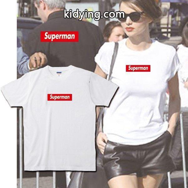 ストリート大人気ブランドTシャツ Superman パロディ ボックスロゴ オシャレ トレンド モード Supreme supreme シュプリーム好き必見 :tshirt-015:Gift Yahoo!店 - 通販ショッピング-0