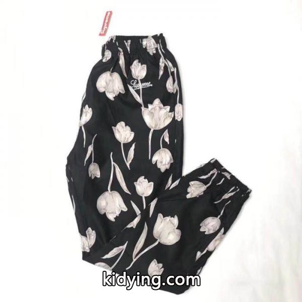 柔らかい印象に上質 Supreme  19SS Floral Silk Track Pant  3色可選 スエットパンツ上品な涼やかさある印象に_ブランド ジーンズ_メンズファッション_スーパーコピーブランド激安通販 専門店-0