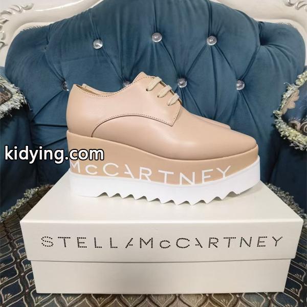 STELLA McCARTNEY 2026最新作 ロゴソール 厚 ベージュカラー モード 美脚 ステラマッカートニー コピー-3