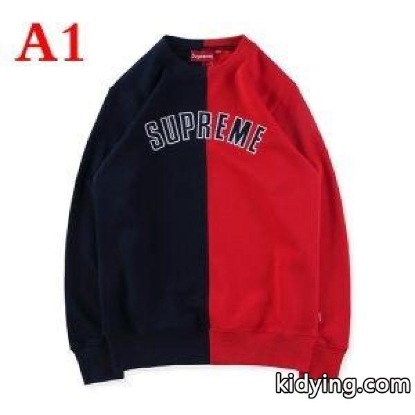 18SS新作 多色選択可 Supreme Split Crewneck Sweatshirt 暖かさと軽さを兼ね備えた プルオーバーパーカー_シュプリーム SUPREME_ブランド コピー 激安(日本最大級)-0