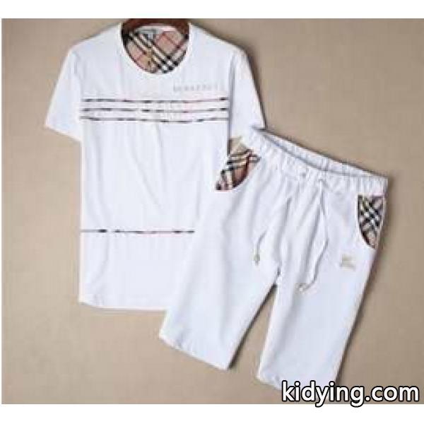 ブランド コピー激安 2015 美品!BURBERRY バーバリー 半袖Tシャツ 上下セット 2色可選_半袖Tシャツ_メンズファッション_スーパーコピーブランド激安通販 専門店-0