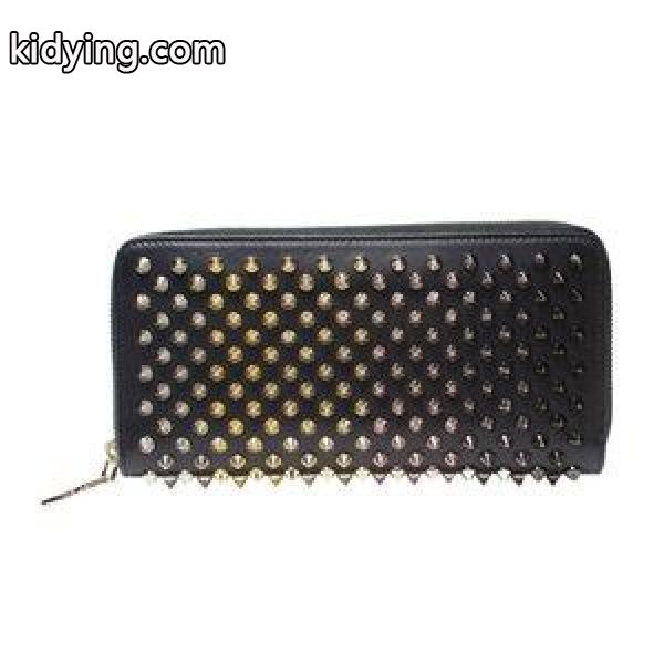 クリスチャン・ルブタン Christian louboutin スタッズ付きラウンドファスナー長財布 3175211 ブラック レディース（未使用） :080318062:BRANSおお蔵 - 通販ショッピング-0