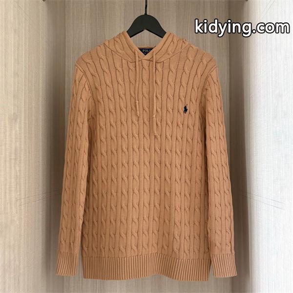 ブラック × ホワイト × グレー 6 色 連帽 麻花纹 ニット ポロラルフローレン POLO RALPH LAUREN コピー 秋冬復古多色 定番-5