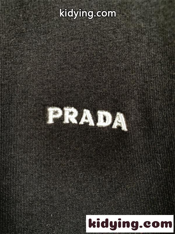 人気集中 ホワイト 上品 シンプル モードカジュアル メンズ Tシャツ PRADA プラダ コピー-6