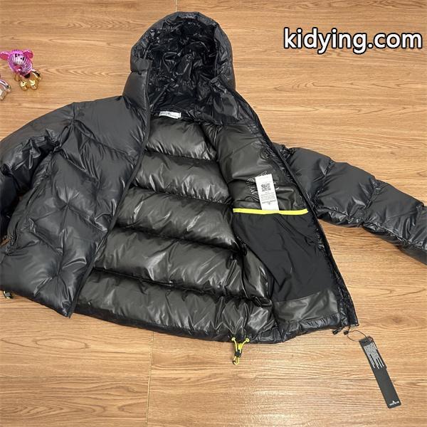 STONE ISLAND ストーンアイランド 偽物  光沢ブラック人気急増 ボリューム感 美シルエット ダウンジャケット-5