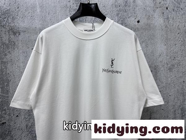 YSL イヴ・サンローラン コピー 注目新作 ロゴTシャツ メンズ 半袖 シンプル カジュアル-4