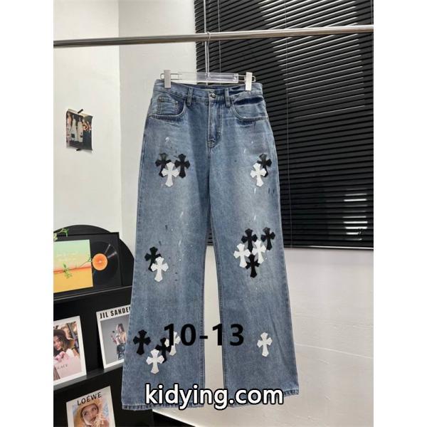 トレンド感溢れる CHROME HEARTS グレー ウォッシュ デニム おしゃれ クロムハーツ コピー-4