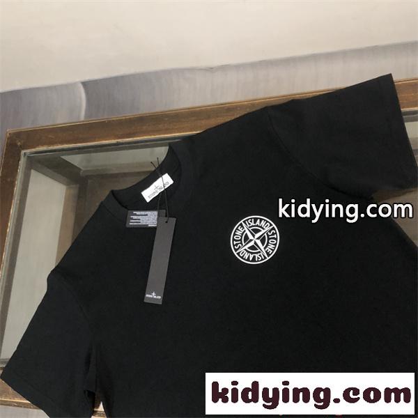 半袖Tシャツ 刺繍 ストーンアイランド コピー ワンポイント設計 STONE ISLAND ミニマルスタイル 万能コーデ-2