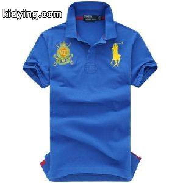 優れた品質Polo Ralph Laurenポロ ラルフローレンtシャツメンズコピービジネス用ポロトップス刺繍ロゴ-1